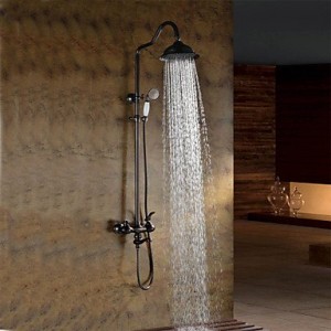 pdd oil rubbed bronze wall mounted waterfall handheld shower faucet b016896bek