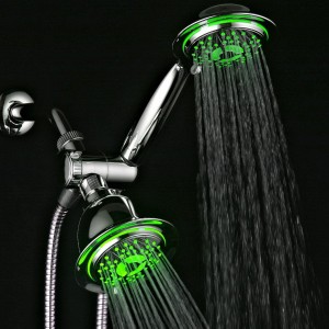 powerspa led color changing combo handheld shower b00ysxd3bs