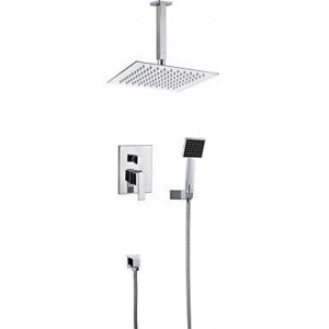 qqi faucet 8 inch wall mount chrome polished shower b0165h6rna