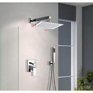 qqi faucet 8 inch wall mount handheld shower b0165h8jv8