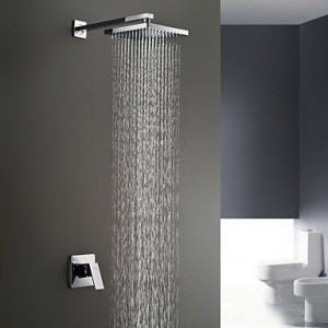 qqi faucet chrome wall mount rain shower b0165h11ww