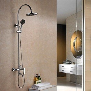 qqi faucet contemporary chrome brass rain shower b0165hf664