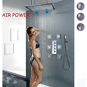 qw 20 inch brushed air injection rainfall shower b016bc7ysg