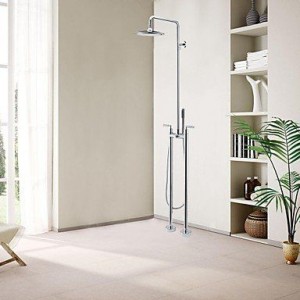 qw brass contemporary floor standing shower b016bc3a20