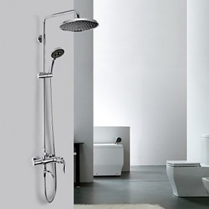 qw contemporary chrome finish a grade abs shower faucet b016bc0rl2