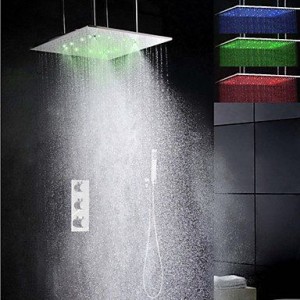 roro faucet 20 inch led temperature sensitive showerhead b0165lus4u