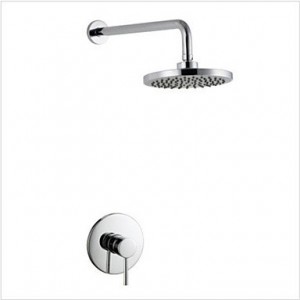 roro in wall mounted concealed 8 inch abs rain shower b0165lsavi