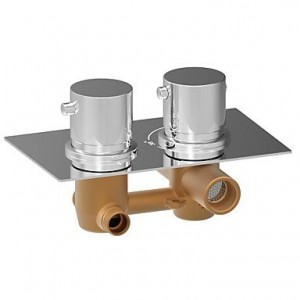 shangdefengtm chromeh round dual handle thermostatic rainfall mixer valve b0160ne63m