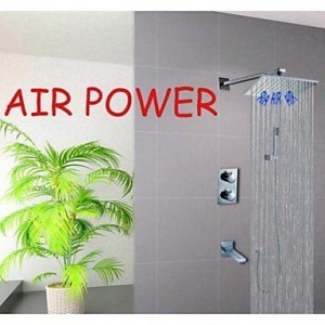shanshan bathroom faucets 10 inch wall mounted thermostatic showerhead b013teaq7k