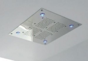 aquabrass polished stainless recessed rainhead 918 pss
