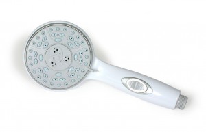 camco switch on off white showerhead 43711