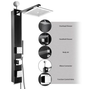 akdy wall mount multi function showerhead 6