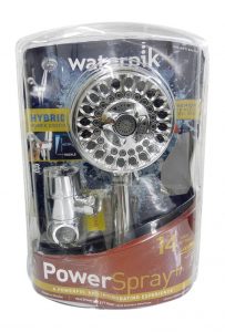 waterpik power spray stainless handheld showerhead