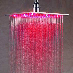 Detroit Bathware 12-inch LED Rainfall Showerhead 69665