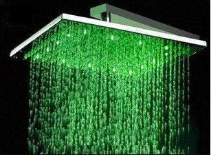 Fontana HDD914 Luxury 8" Rainfall Square LED Shower