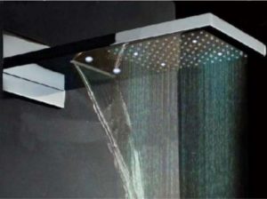 Rozinsanitary LED Color Changing Wall Mounted Rain Shower
