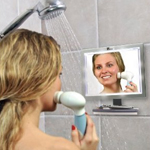 toilettree deluxe led fogless shower mirror with squeegee 5
