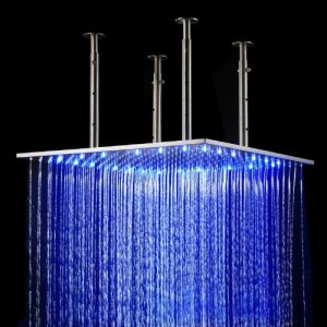 Detroit Bathware 20 Inch Wall Mount LED Showerhead