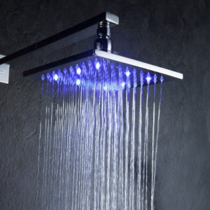 Detroit Bathware Y8975 10 - Inch LED Temperature Sensitive Showerhead