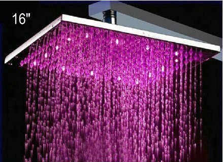 Detroit Bathware Ys-1732 16 - Inch LED Rainfall Showerhead