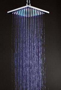 Hai Lighting Noble 8 Inch Square Rainbow Discoloration LED Showerheads