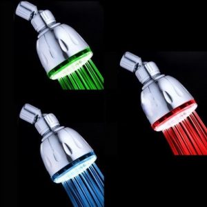 zorpia led color changing showerhead
