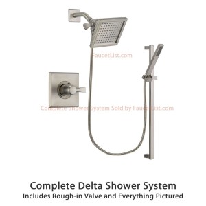 delta faucet 6 5 inch dryden stainless shower dsp2352v