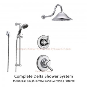 delta faucet lahara chrome shower system ss179481