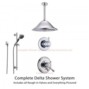 delta faucet lahara chrome shower system ss179784
