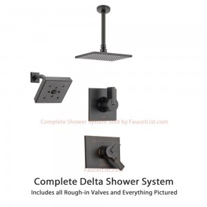 delta faucet vero ceiling mount rain showerhead ss175384rb