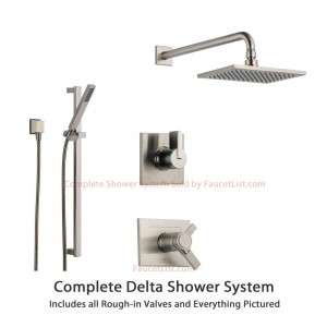 delta faucet vero thermostatic stainless shower ss17t5384ss