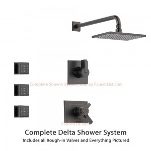 delta faucet vero venetian bronze rain showerhead ss17t5381rb