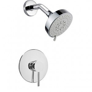 faucet fl contemporary chrome wall mount rain single handle brass shower b012vunu26