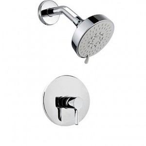 faucet fl contemporary chrome wall mount rain single handle brass shower faucet b012vu7644