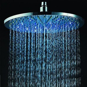 fixed showerheads 8 inch led light stainless rain showerhead ak 7383
