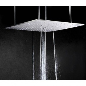 sk shower tap 20 inch rectangular stainless steel 304 rainfall with swash and rain b010tegv4k