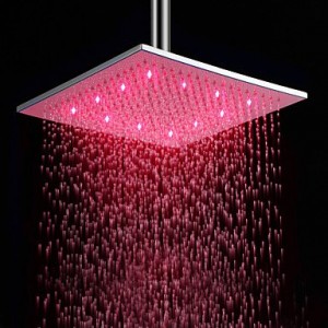 bathroom faucets 1158 12 inch led color change showerhead b0141xo3wm