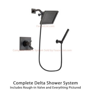 delta faucet 6 5 inch dryden cylindrical wall mount shower dsp3294v