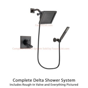 delta faucet 6 5 inch dryden wall mount rain showerhead dsp3266v