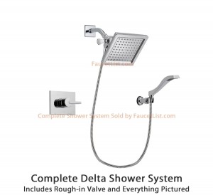 delta faucet 6 5 inch square rain showerhead dsp0025v