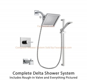 delta faucet 6 5 inch square rain showerhead dsp0170v