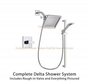delta faucet 6 5 inch square rain showerhead dsp0172v