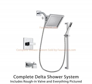 delta faucet 6 5 inch square rain showerhead dsp0219v