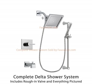 delta faucet 6 5 inch square rain showerhead dsp0266v