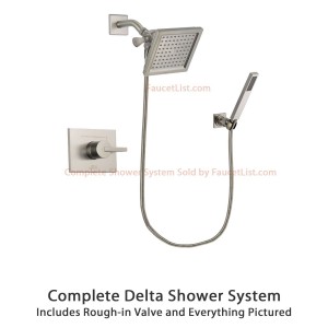 delta faucet 6 5 inch square rain showerhead dsp2192v