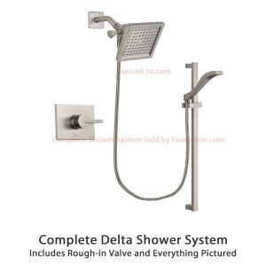 delta faucet 6 5 inch square rain showerhead dsp2246v
