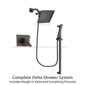 delta faucet 6 5 inch square rain showerhead dsp3188v