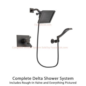 delta faucet 6 5 inch square rain showerhead dsp3224v