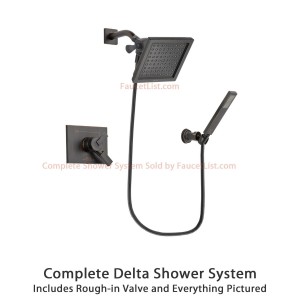 delta faucet 6 5 inch square rain showerhead dsp3268v
