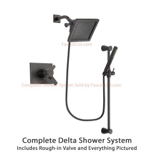 delta faucet 6 5 inch vero venetian bronze shower dsp3152v